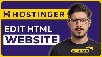 Hoe bewerk ik een HTML-website in Hostinger 2025? | Hostinger HTML-editor | Hostinger HTML-websit...
