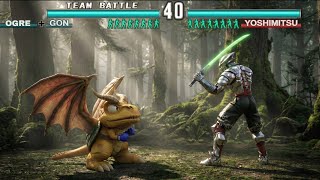 True Ogre Inside GON [ Tekken 3 Team Battle Mode ] Gon vs All - Gameplay 🔥