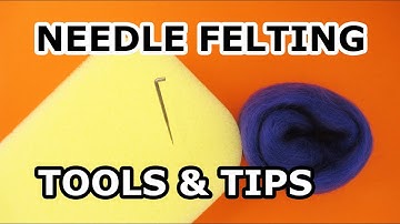 Needle Felting TOOLS for beginners, you only need two or three!