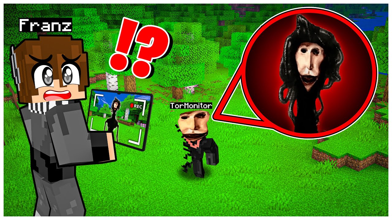 FRANZ & JOJO DRONE MEREKAM PENAMPAKAN HANTU TOR MONITOR di MINECRAFT