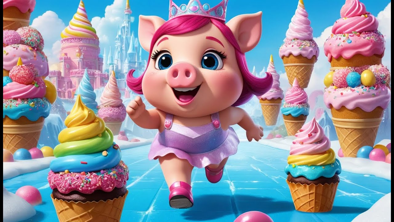 Princess Piggy’s Ice Cream Parade | Sweet Princess Song for Kids | Fun Ice Cream Rhyme