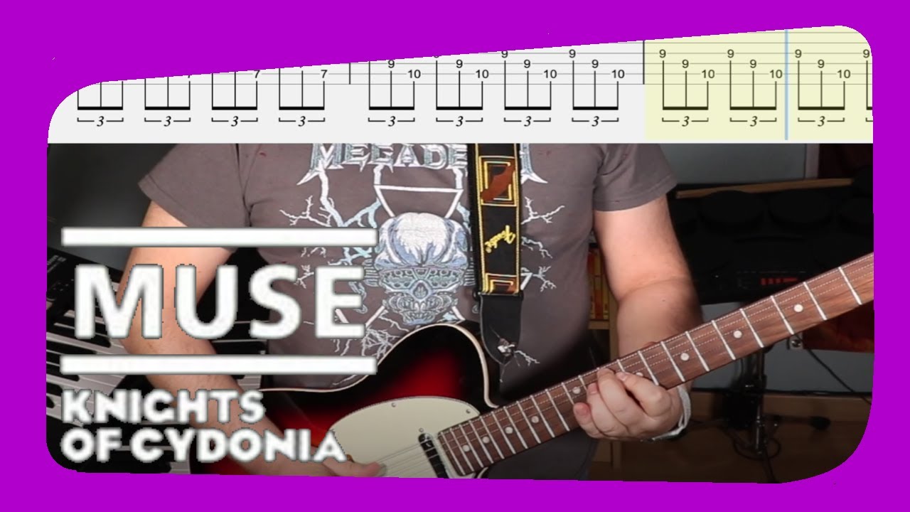 KNIGHTS OF CYDONIA 🎸 MUSE Cover & TABS - YouTube