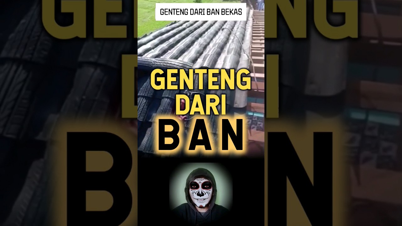 Berkualitas, genteng ramah lingkungan dibuat dari ban bekas 