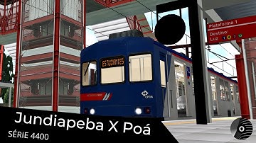 OpenBVE - JUNDIAPEBA x POÁ com o TUE SÉRIE 4400 da CPTM! Linha 11 Coral Banda B