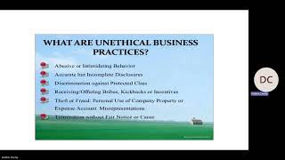 Business Ethics- Unit 1 Live session Recording