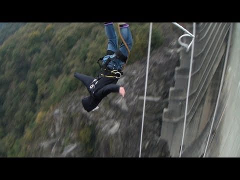 Angerfist Bungee Jump "007 Goldeneye Stunt - Verzasca Dam - Switzerland"