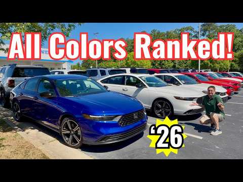 ALL 2026 Honda Accord Colors: WORST to BEST!