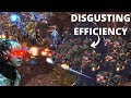 1 Terran Grandmaster vs 7 PROTOSS INSANE A.I. (WORLD RECORD)