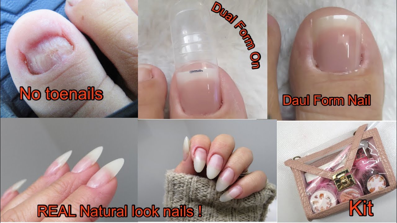 KITS SOLD OUT - Real or Fake ? Real Looking Fake Nails / Natural Color Nail Gel Kit / No Toenails -