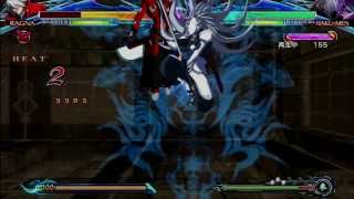 blazblue chrono phantasma unlimited hakumen combo
