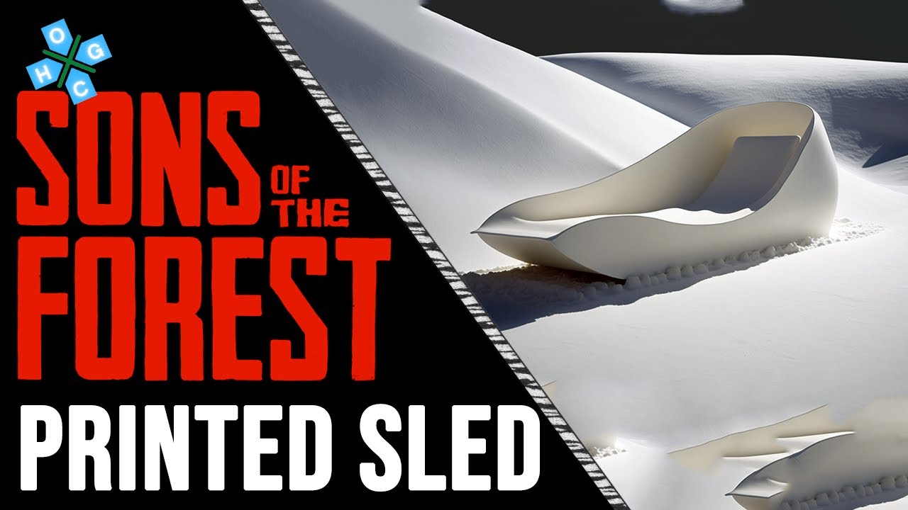 Sons Of The Forest - How to use Printed Sled? :) 