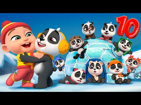 Ten Little Pandas Adventure 🐼 | Lalafun Nursery Rhymes