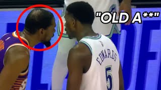 LEAKED Audio Of Anthony Edwards Trash Talking Kevin Durant: “Old A**”👀