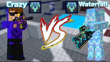Crazy Vs Waterfall (Waterfall Clan Leader)(PixelGun3D)