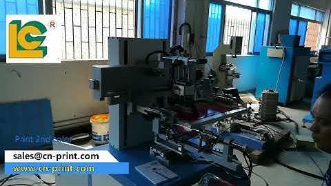 PLC screen printer with sensor for multi color bottles LC-PA-400ES