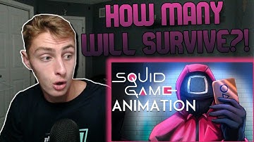 SQUID GAME ANIMATED RAP SONG - Red Light, Green Light | REACTION