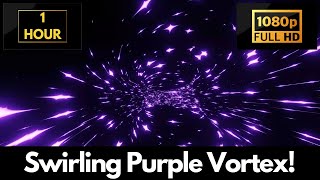 Swirling Purple Vortex of Stars – 1 HOUR LOOP Satisfying Background Video & Wallpaper!