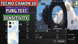 tecno camon 20 pubg test and sensitivity pubg mobile || Sanan Gaming