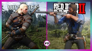 The Witcher 3 Next Gen vs RDR2 - Gameplay Details and Graphics Comparison (4K)