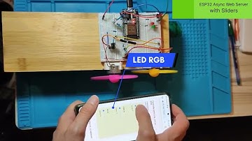 ESP32 Async Web Server with Sliders - risultato Finale