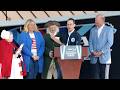 Falling Backdrop Almost Flattens Pennsylvania Luminaries