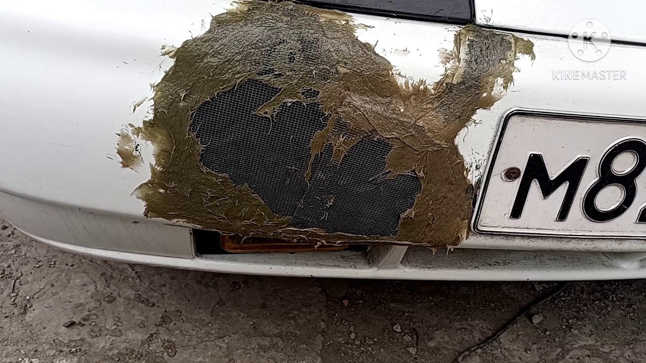 Ремонт бампера с огромной дырой когда нет обломков - YouTube