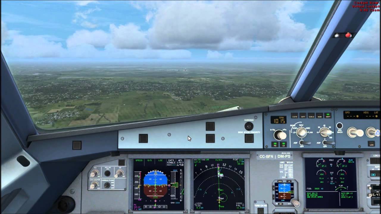 FSX LAN Airbus A320 Buenos Aires Ezeiza Landing