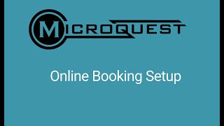 Online Booking Setup