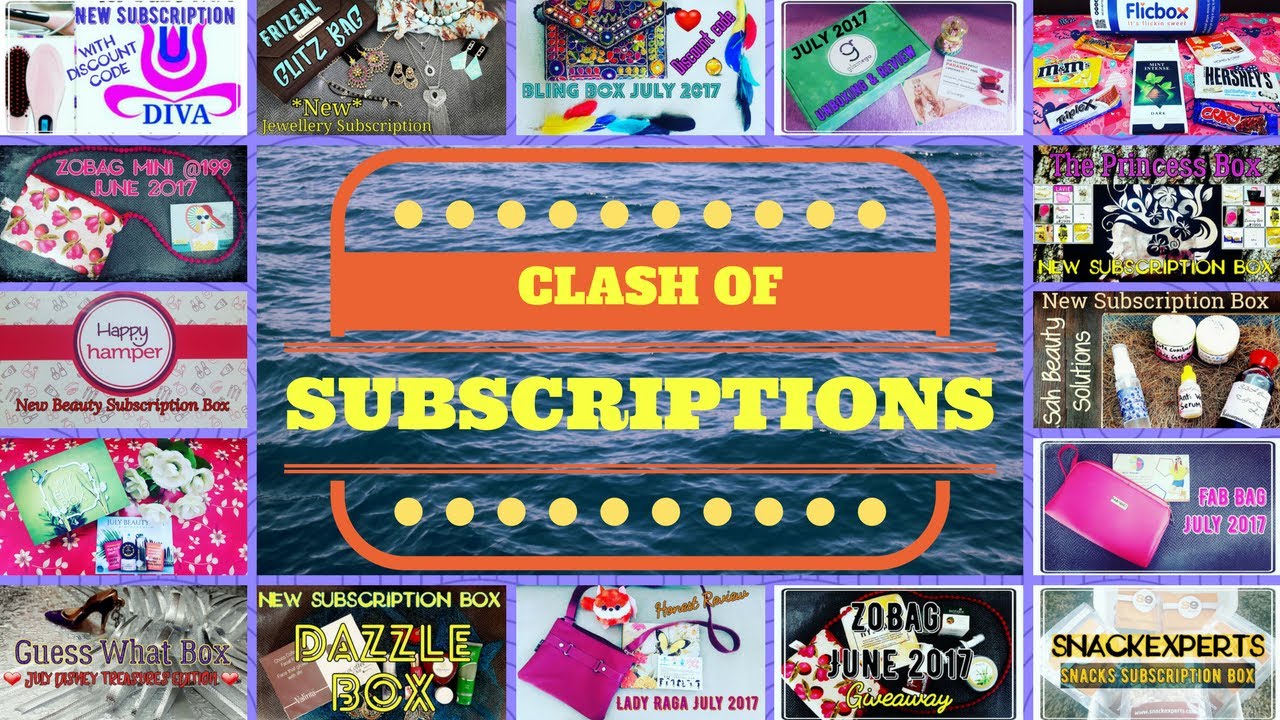 Clash of Subscriptions July | With Discount codes | 15+ Subscriptions compared | Honest Reviews