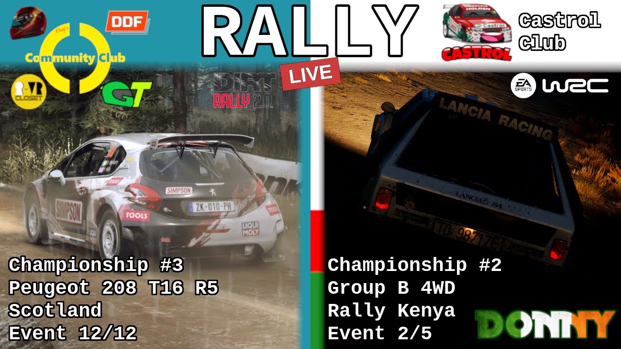 Rallys | Peugeot R5, SCO, CommUNITY Club C3E12 | Group B 4WD, Rally Kenya, Castrol Club C2E2