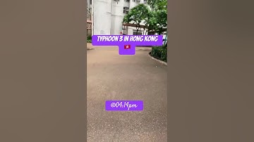 Typhoon 3 in Hong Kong 🇭🇰 || #hk #typhoon #signal #shortsvideo