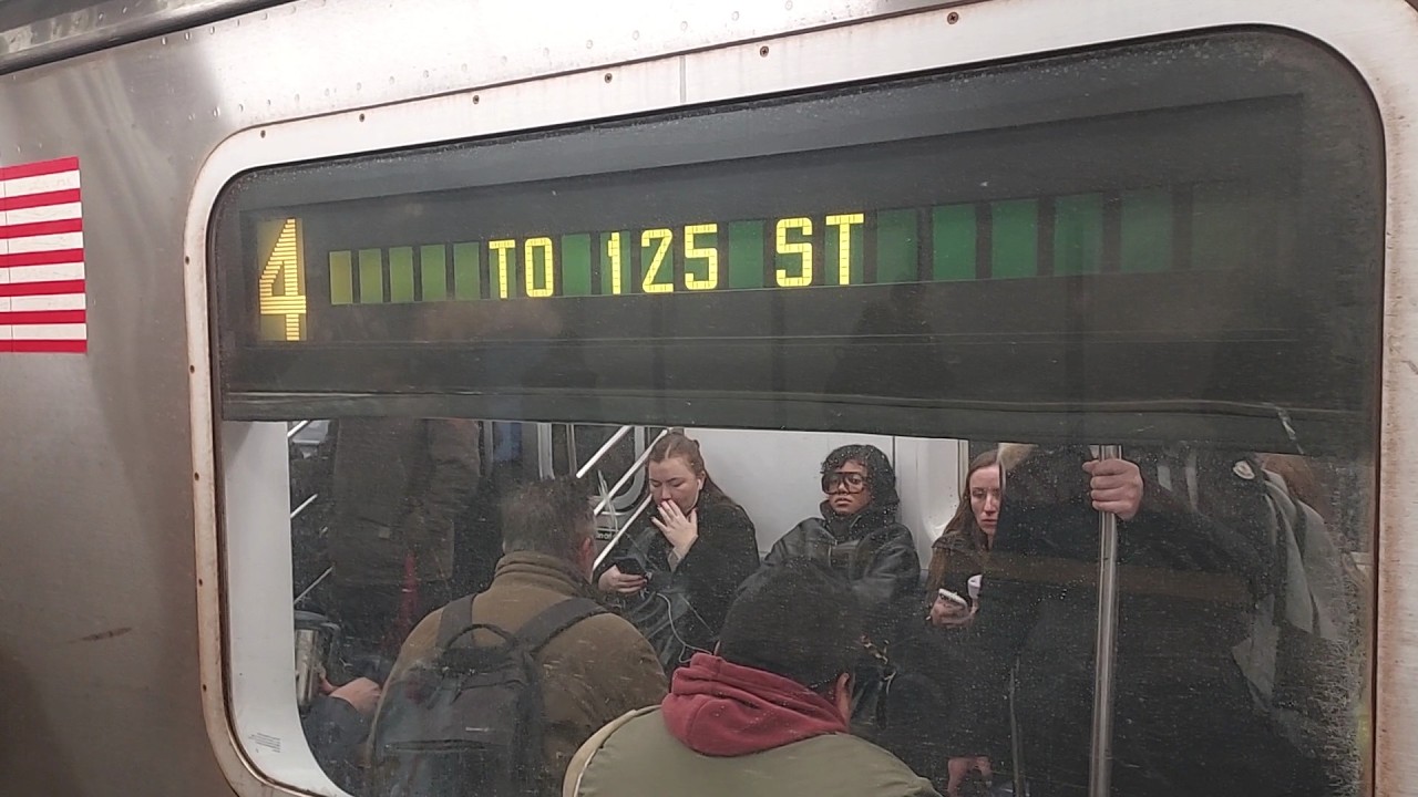 MTA NYC Subway: 125th Street bound R142 (4) train from Bowling Green to 14th Street-Union Square.