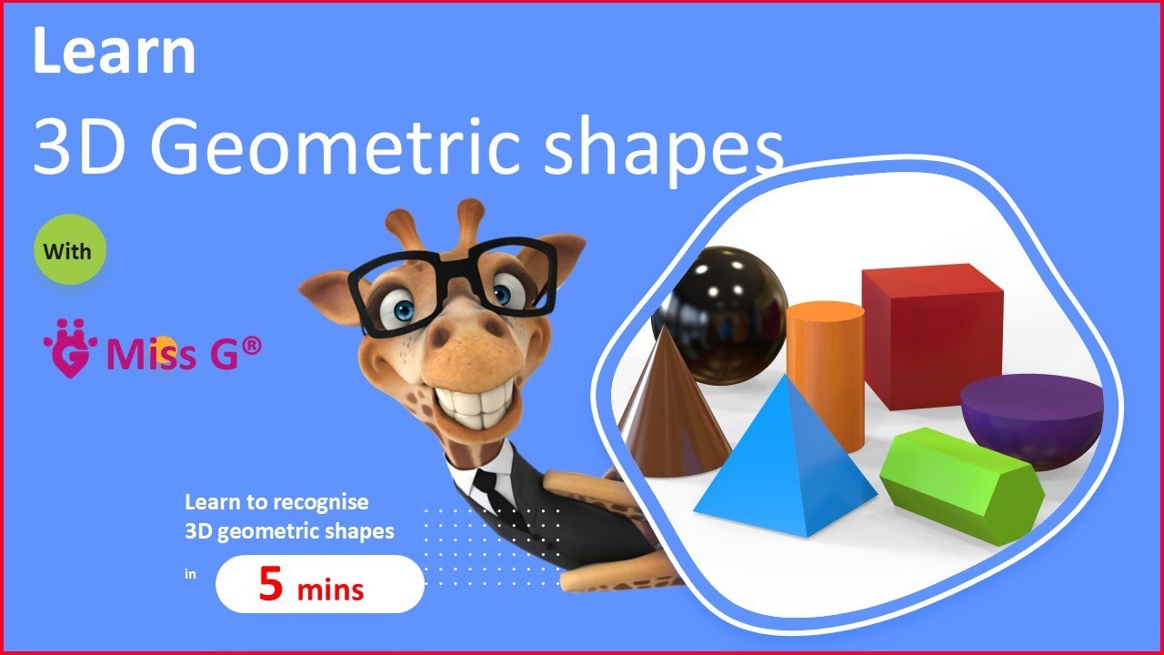 Help kids recognise geometric 3D shapes - YouTube
