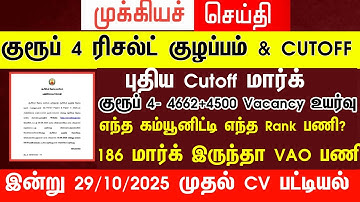 Group 4 2025 Results Out Official 🔥 Safe Rank என்ன ? அடுத்து என்ன பண்ணலாம் ? TNPSC Group 4 Results