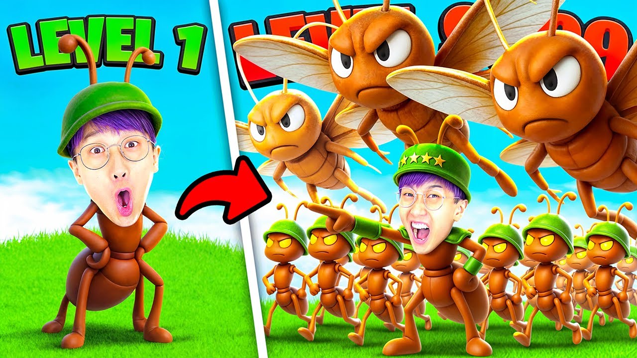 NOOB vs PRO vs HACKER In POCKET ANTS!? (We Built Max Level Ant Army!)