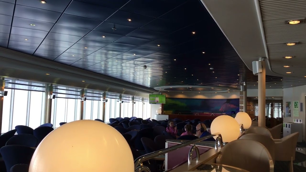 The Irish Ferries ship Ulysses sounds her horn