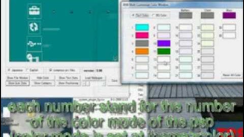 how to change the xmb text color of your psp How to make your own custom psp theme / themes PART 7