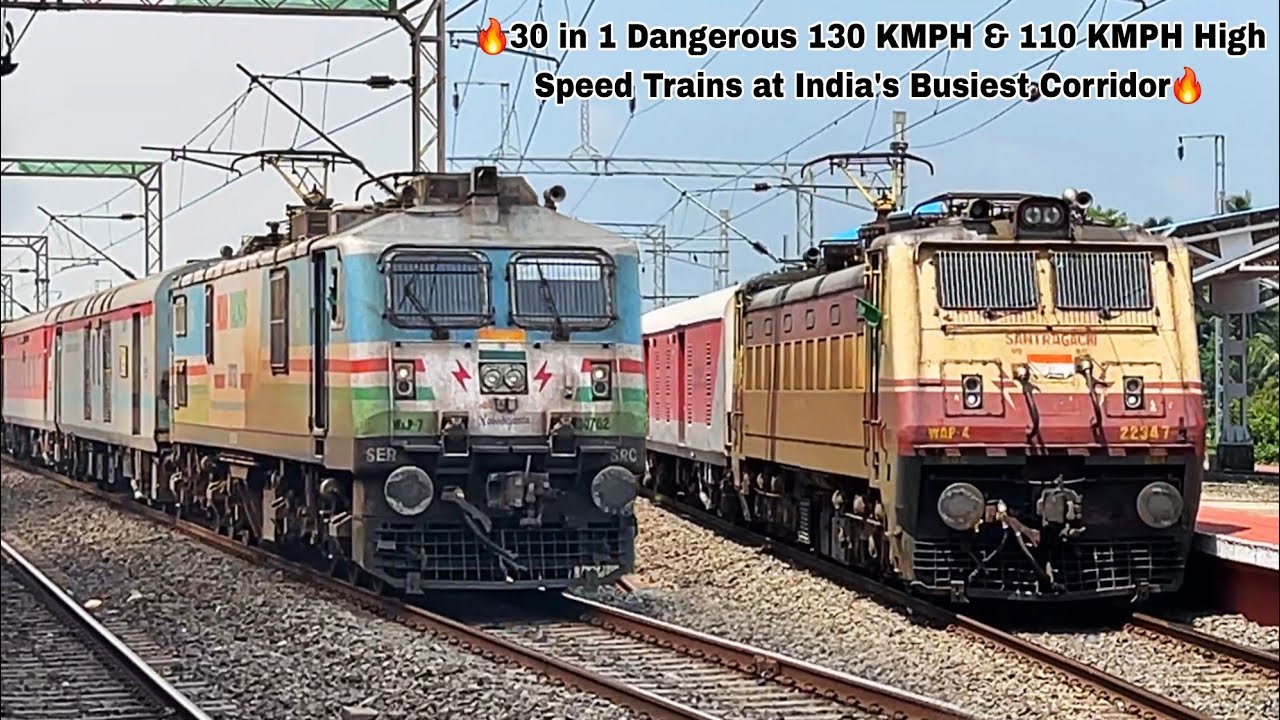 🔥Dangerous 130 KMPH ARONAI + KAZIRANGA + JAMMU HUMSAFAR High Speed Train at India's Busiest Corridor