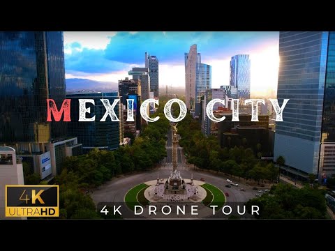 Mexico City 🇲🇽 in 4K ULTRA HD Video by Drone | Ciudad de Mexico, CDMX