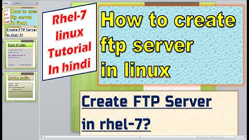 how to create ftp server in linux in hindi
