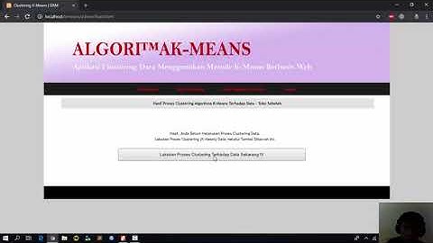 Aplikasi Clustering Data Menggunakan Metode K-Means Berbasis Web PHP