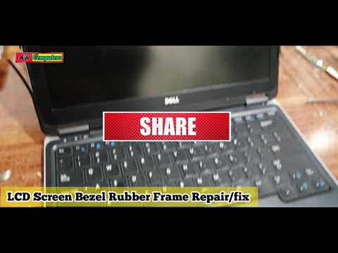 Laptop screen bezel Rubber repair easy fix