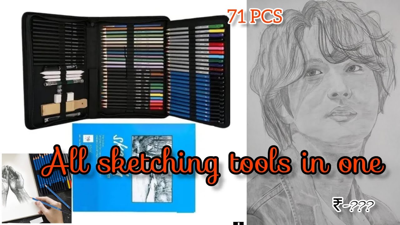 32pcs/Set Professional Drawing Sketch Pencil Kit Including Sketch