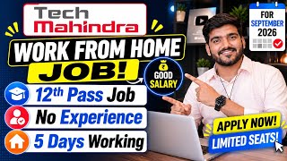 Tech Mahindra Work From Home Jobs 2026 | Online Jobs At Home | WFH Job | Verified Jobs For 12th Pass
