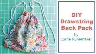 Drawstring backpack  DIY