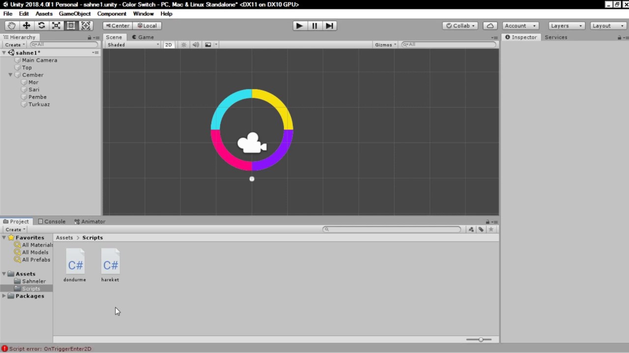 Unity Color Switch Ders 7 - Top ve Çember Teması - YouTube