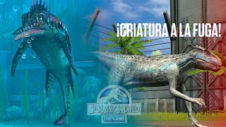 INDORAPTOR BLANCO ESCAPA Y NUEVO DELFIN DINOSAURIO MARINO! torneo dinosaurio Jurassic World El Juego