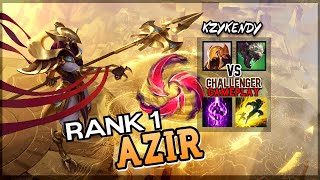 Rank 1 Azir DESTROYS Challenger lobby w/ Viper VS Mid Twitch and FSN Saber Caitlyn