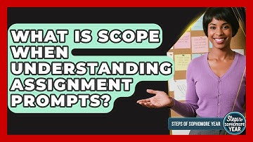 What Is Scope When Understanding Assignment Prompts? - Steps to Sophomore Year