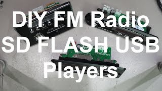 DIY FM Radio Bluetooth SD FLASH USB mp3 Players